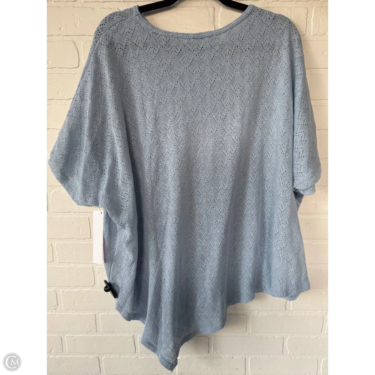 Sweater Short Sleeve By Heimish Usa In Blue, Size: 3x