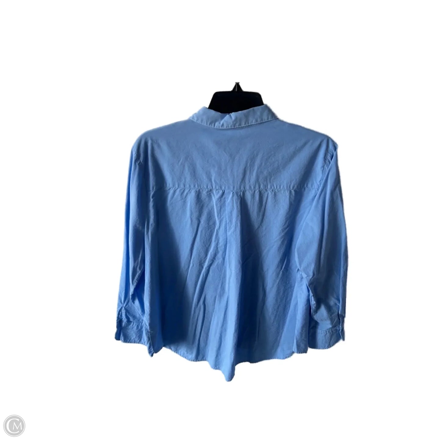 Top Long Sleeve By Ellen Tracy In Blue, Size: Xl