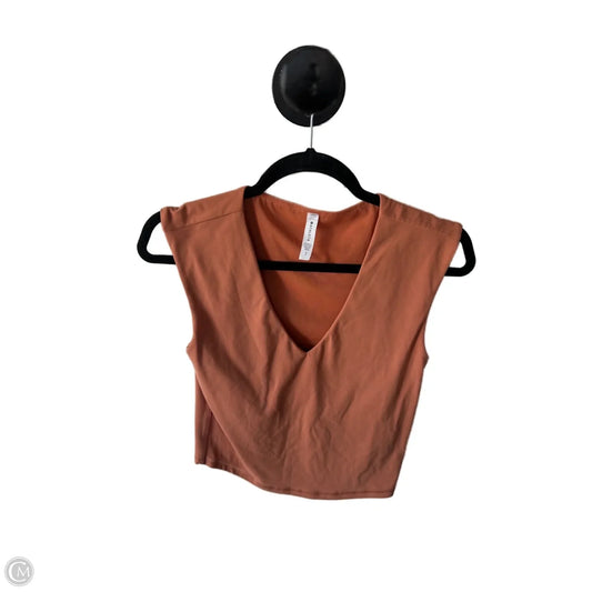 Athletic Top Short Sleeve By Athleta In Orange, Size: S