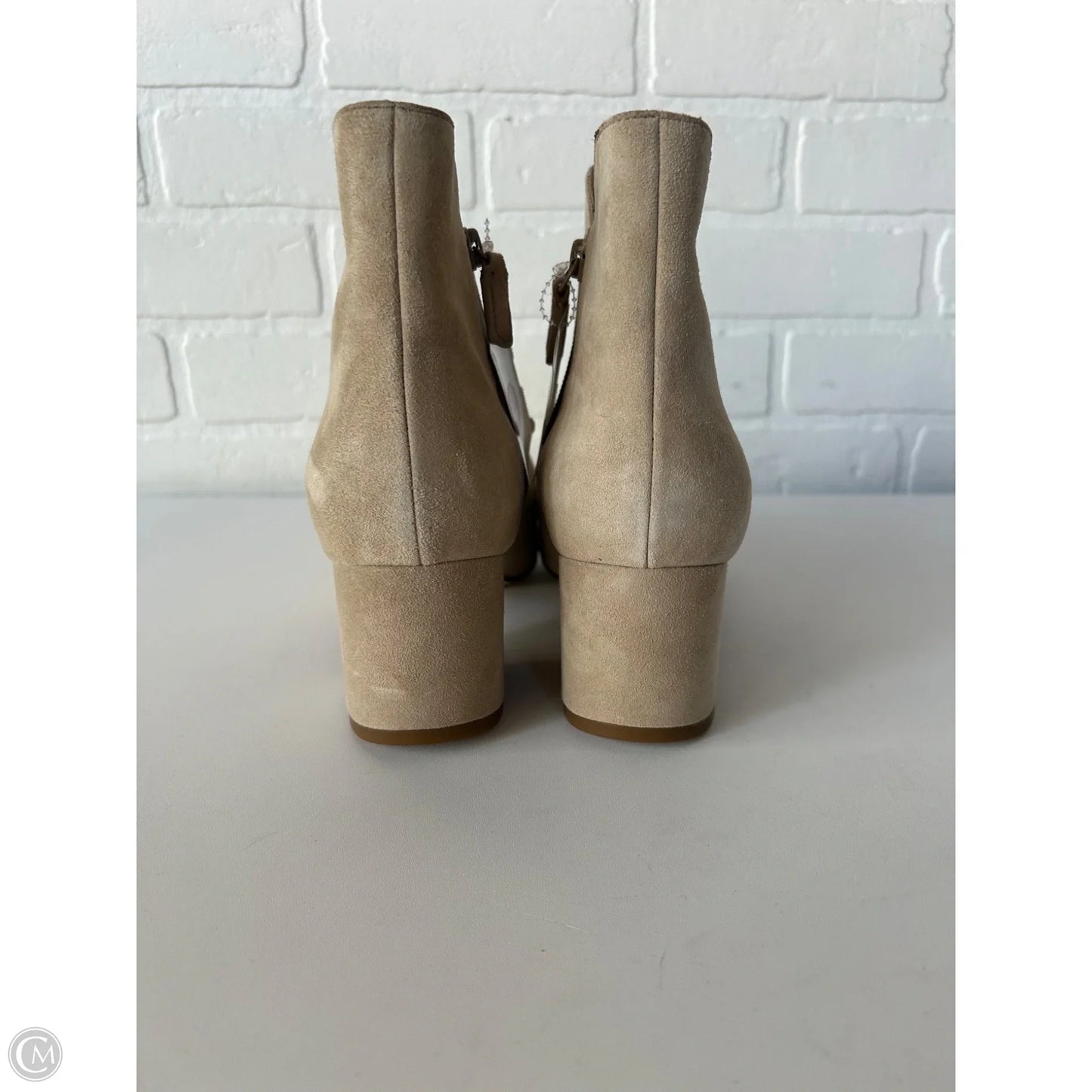 Boots Ankle Heels By Cole-haan In Tan, Size: 10