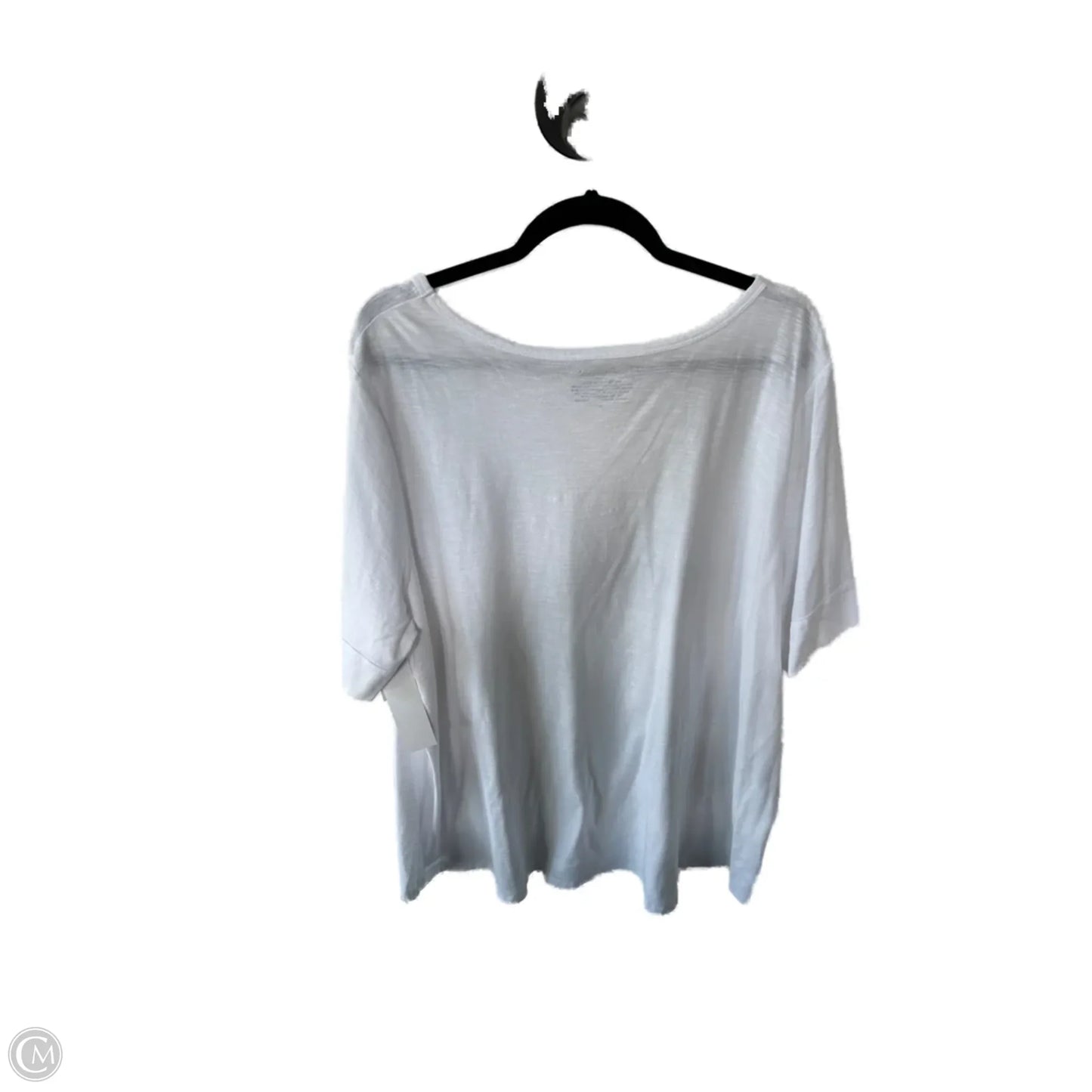 Top Short Sleeve By West Bound In White, Size: 3x