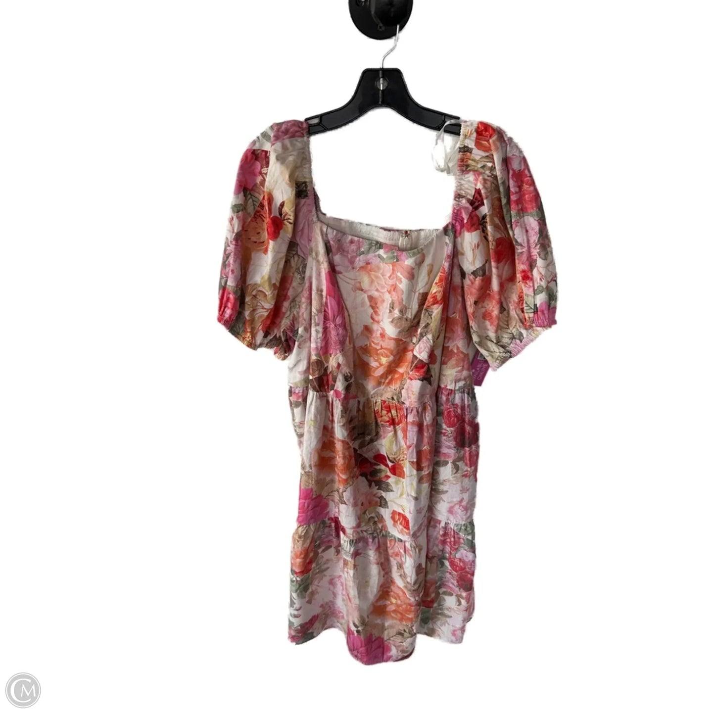 Dress Casual Short By Vince Camuto In Orange & Pink, Size: 2x