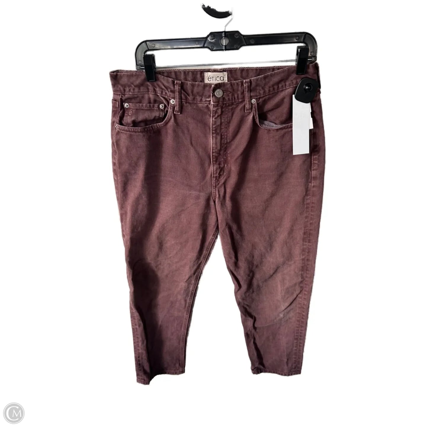 Jeans Straight By Cmc In Brown Denim, Size: 12