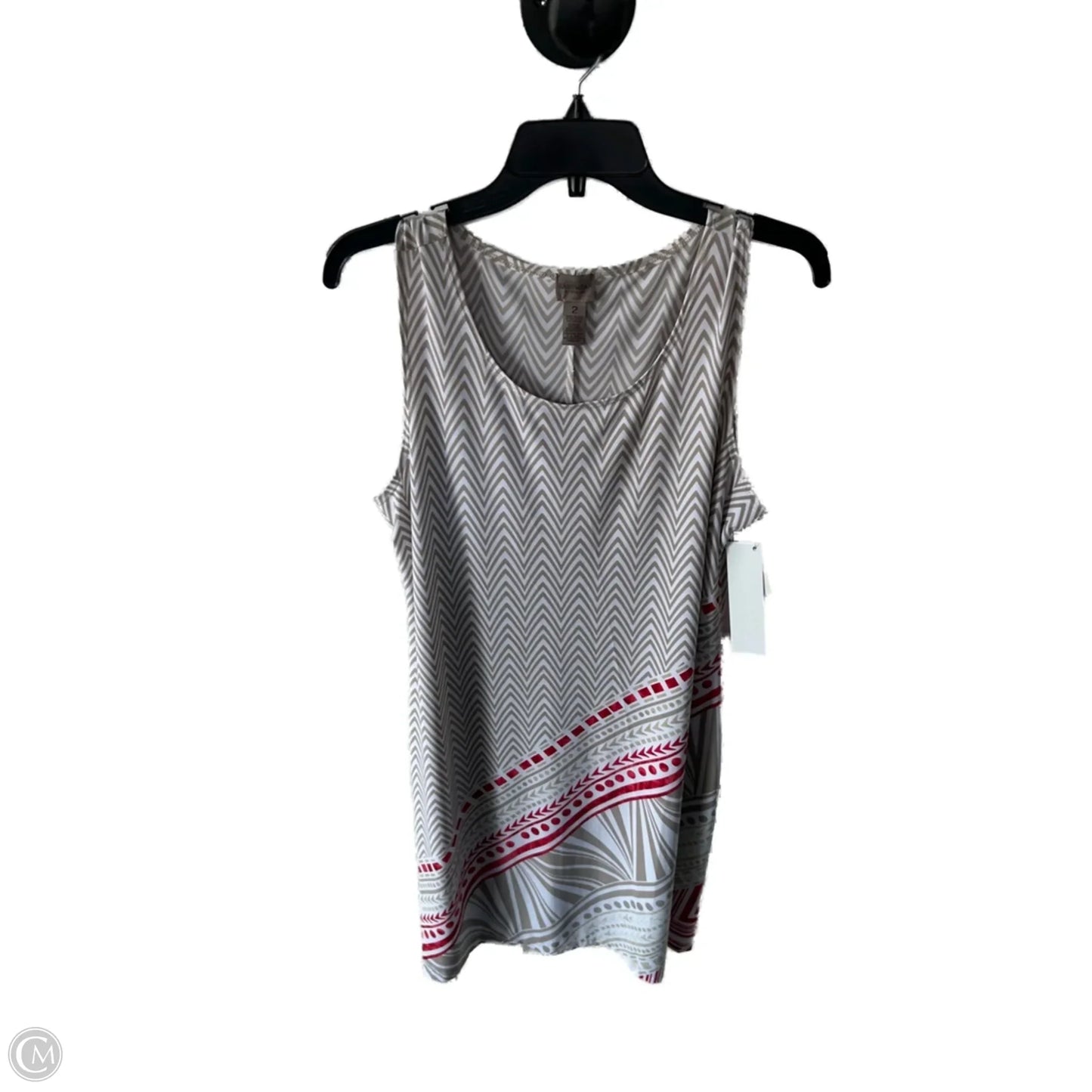 Dress Work By Chicos In Tan & White, Size: L