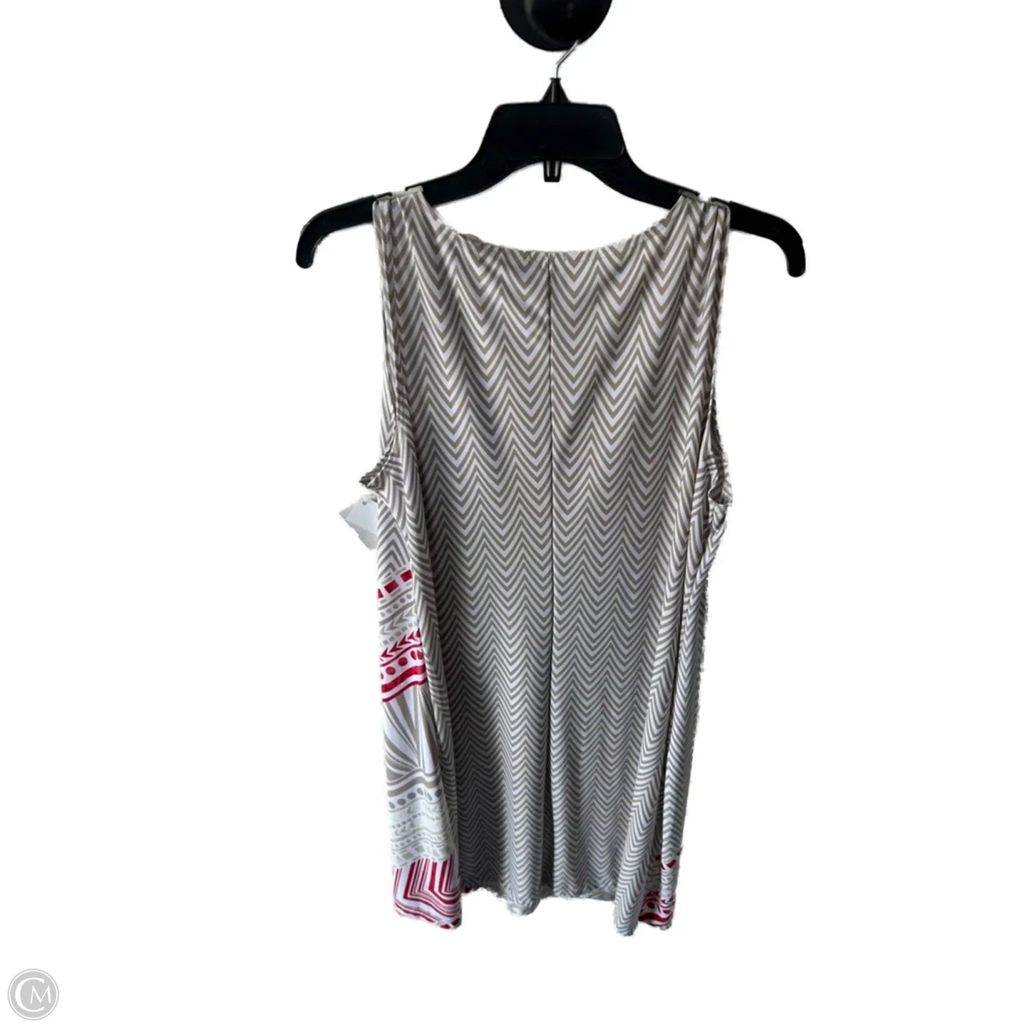 Dress Work By Chicos In Tan & White, Size: L