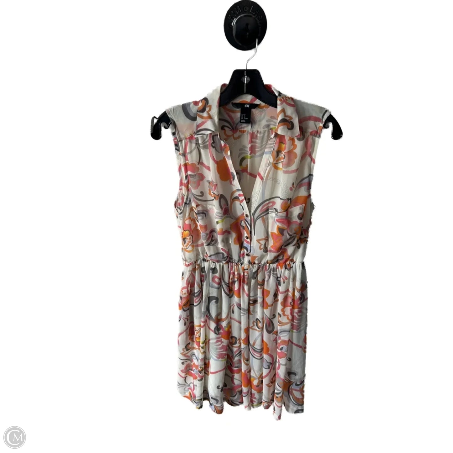 Dress Work By H&m In Cream & Orange, Size: L