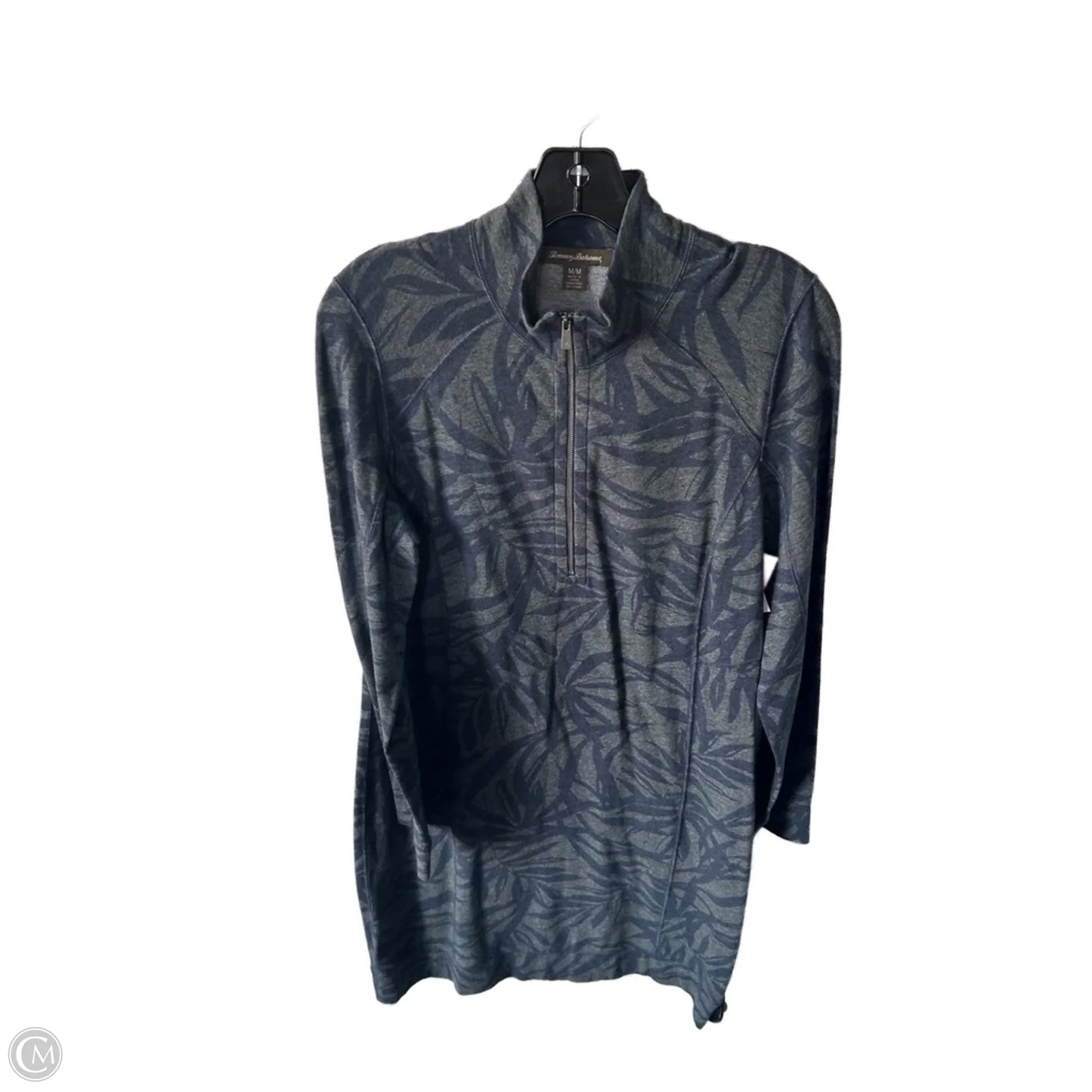 Dress Casual Short By Tommy Bahama In Blue & Grey, Size: M