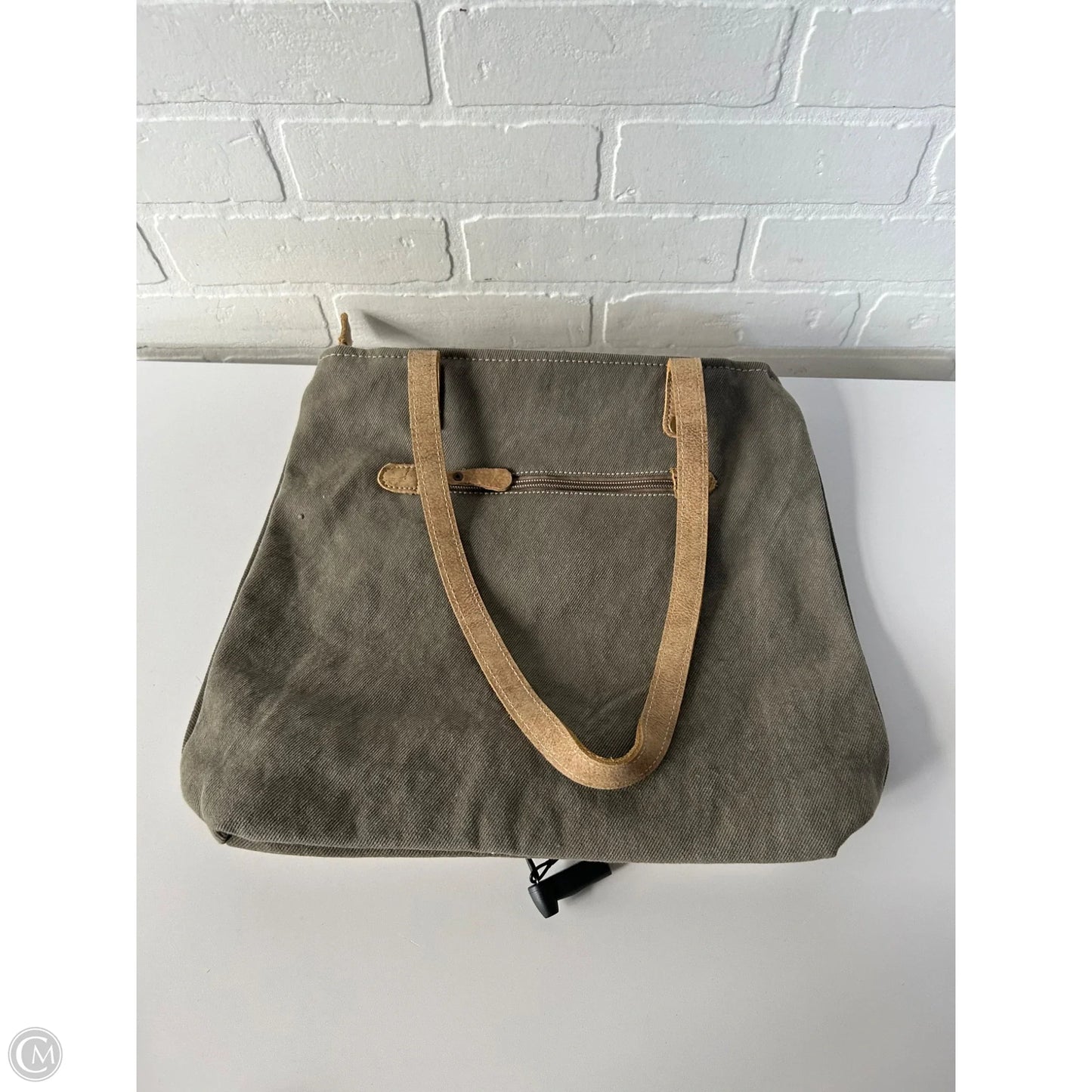 Tote Leather By Myra, Size: Medium