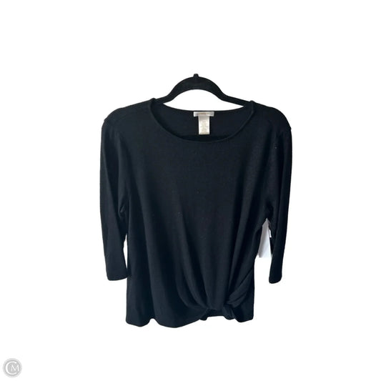 Top Long Sleeve By Matty M In Black, Size: S