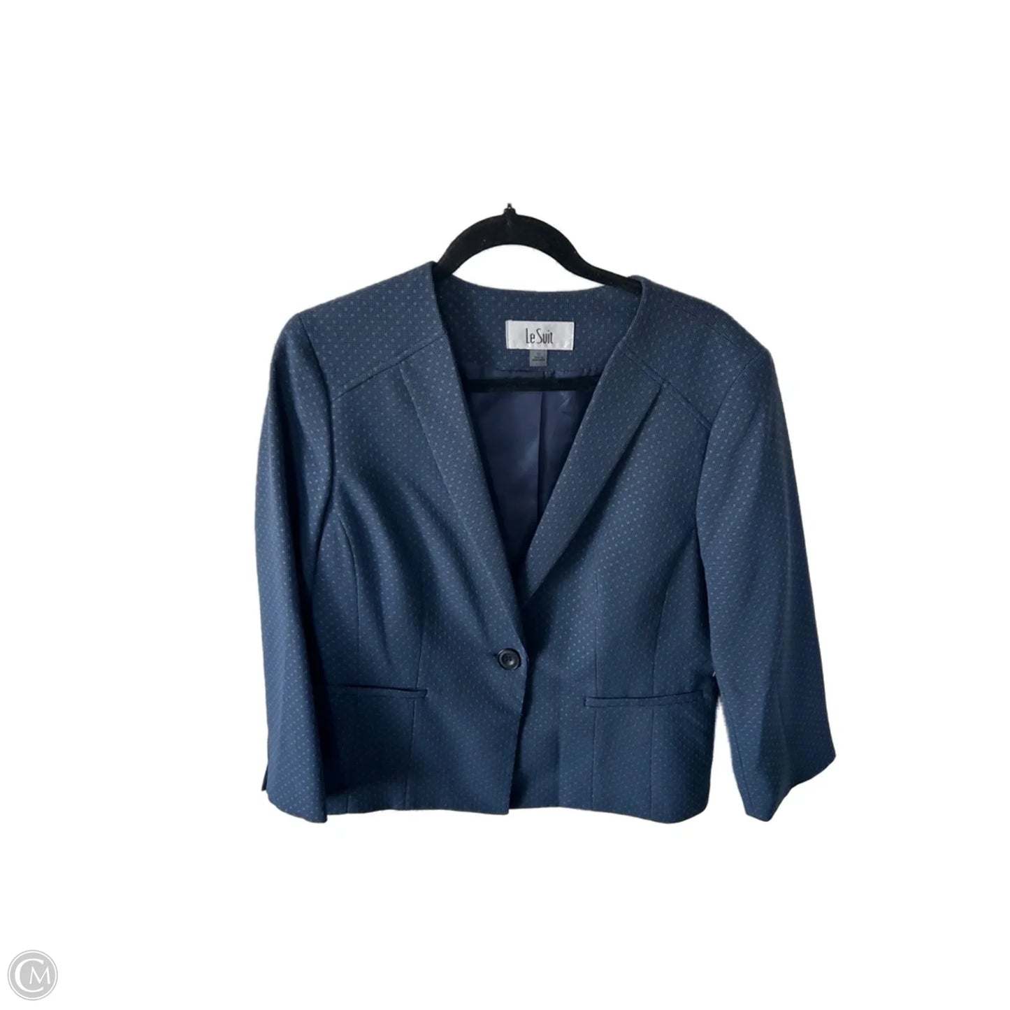 Blazer By Le Suit In Blue, Size: L