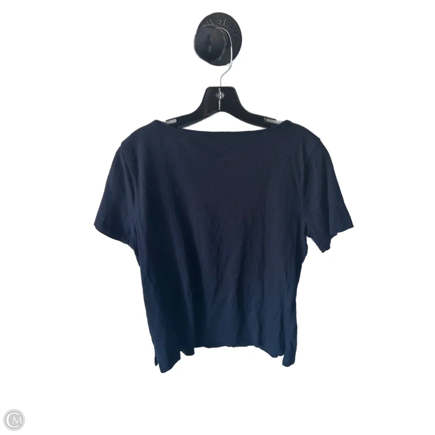 Top Short Sleeve By Talbots In Navy, Size: M