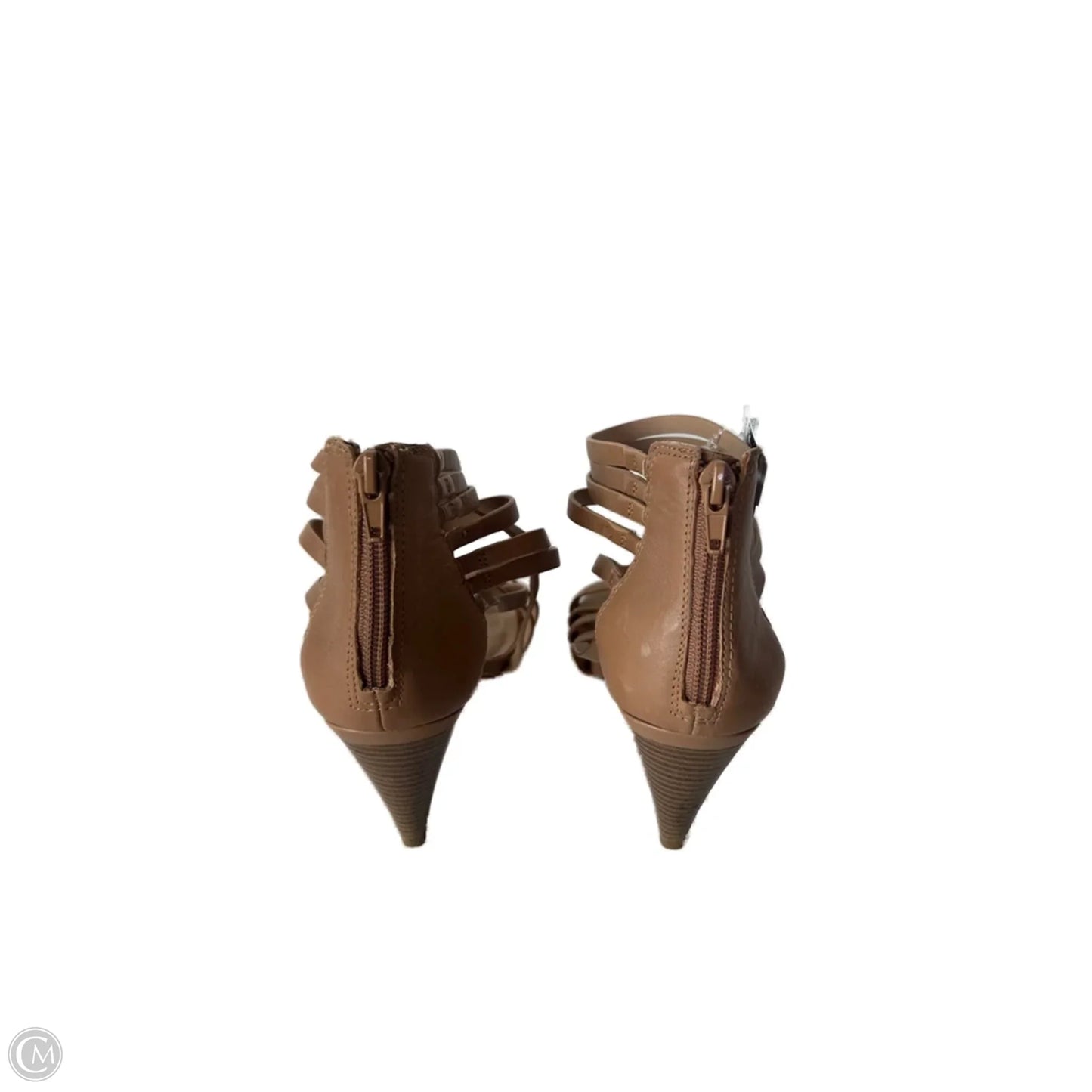 Sandals Heels Block By Inc In Tan, Size: 9