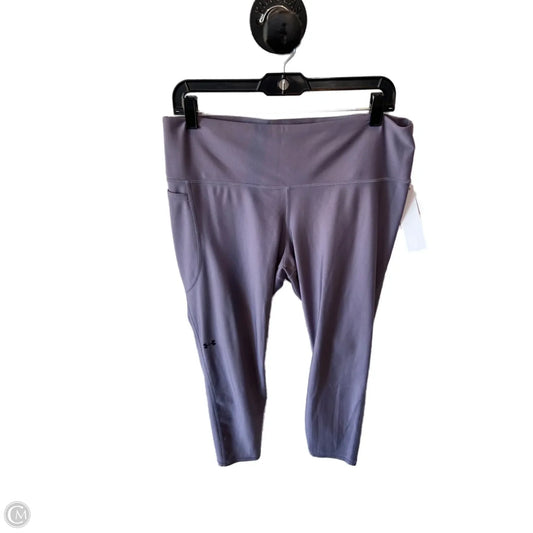 Athletic Leggings By Under Armour In Purple, Size: 16