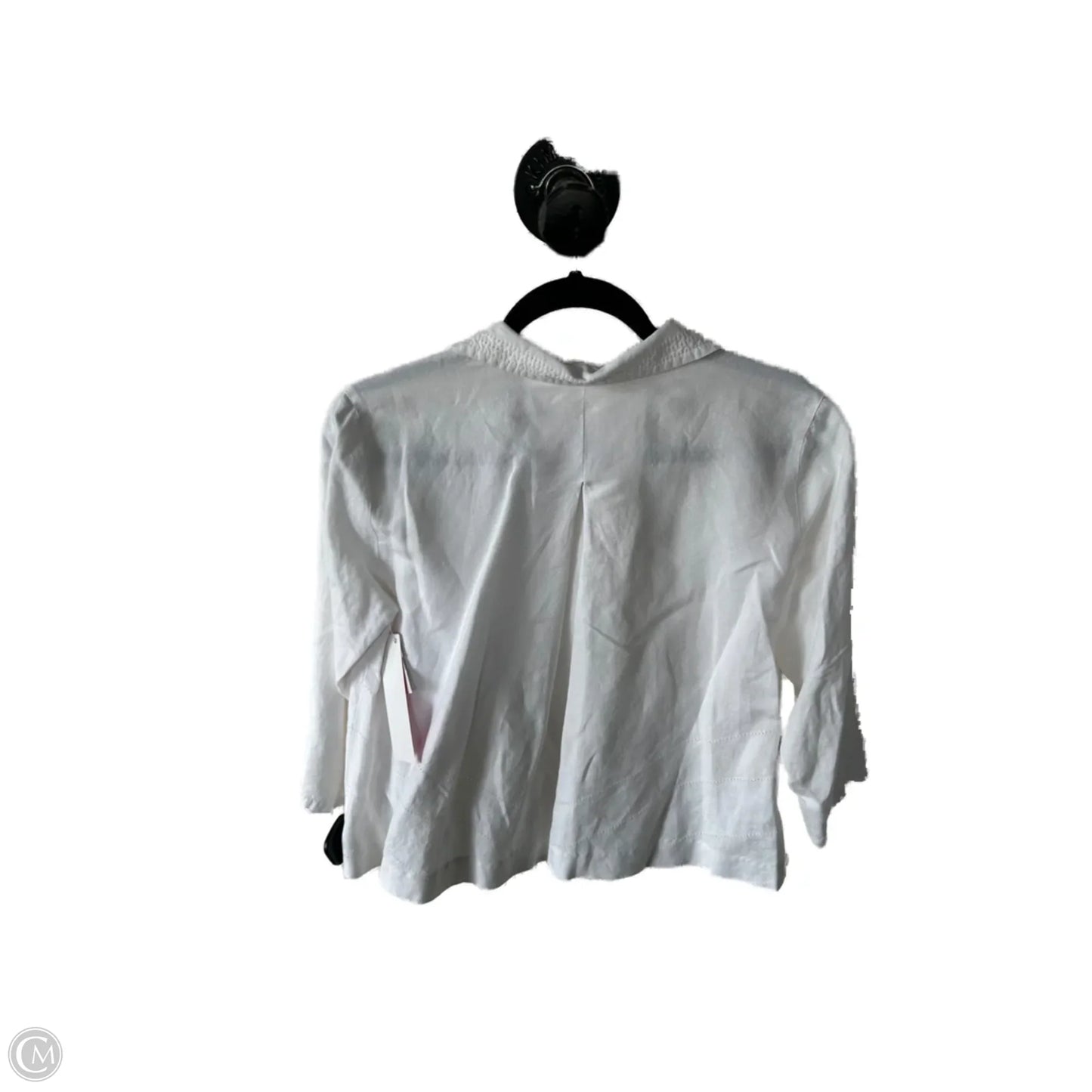 Jacket Shirt By Chicos In White, Size: M