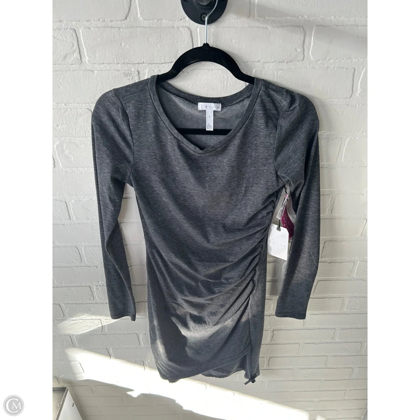 Dress Casual Midi By Leith In Grey, Size: S