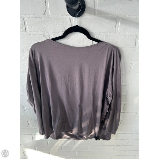 Athletic Top Long Sleeve Crewneck By Lululemon In Purple, Size: M