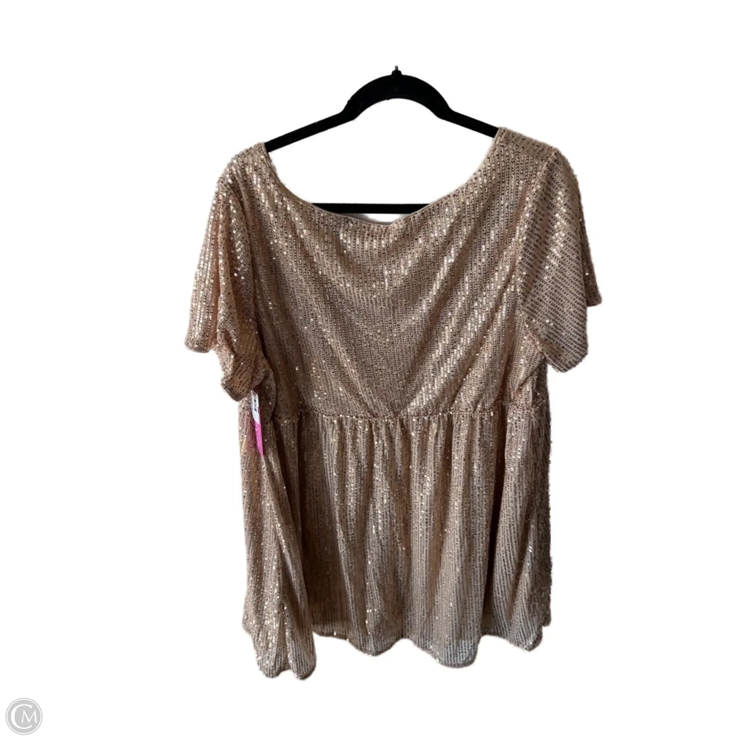 Dress Party Short By Emery Rose In Gold, Size: 2x