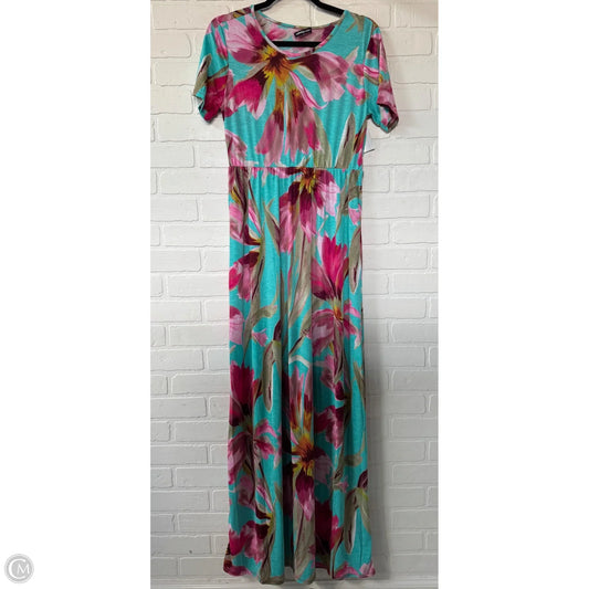Dress Casual Maxi By Heimish Usa In Green & Pink, Size: S