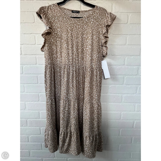 Dress Casual Midi By Heimish Usa In Tan & White, Size: 2x