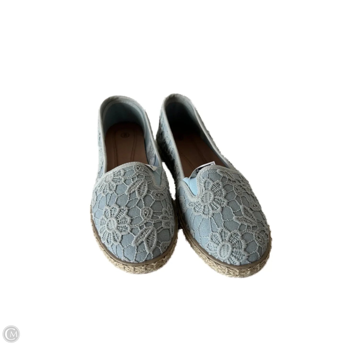 Shoes Flats By Clothes Mentor In Blue & Tan, Size: 10