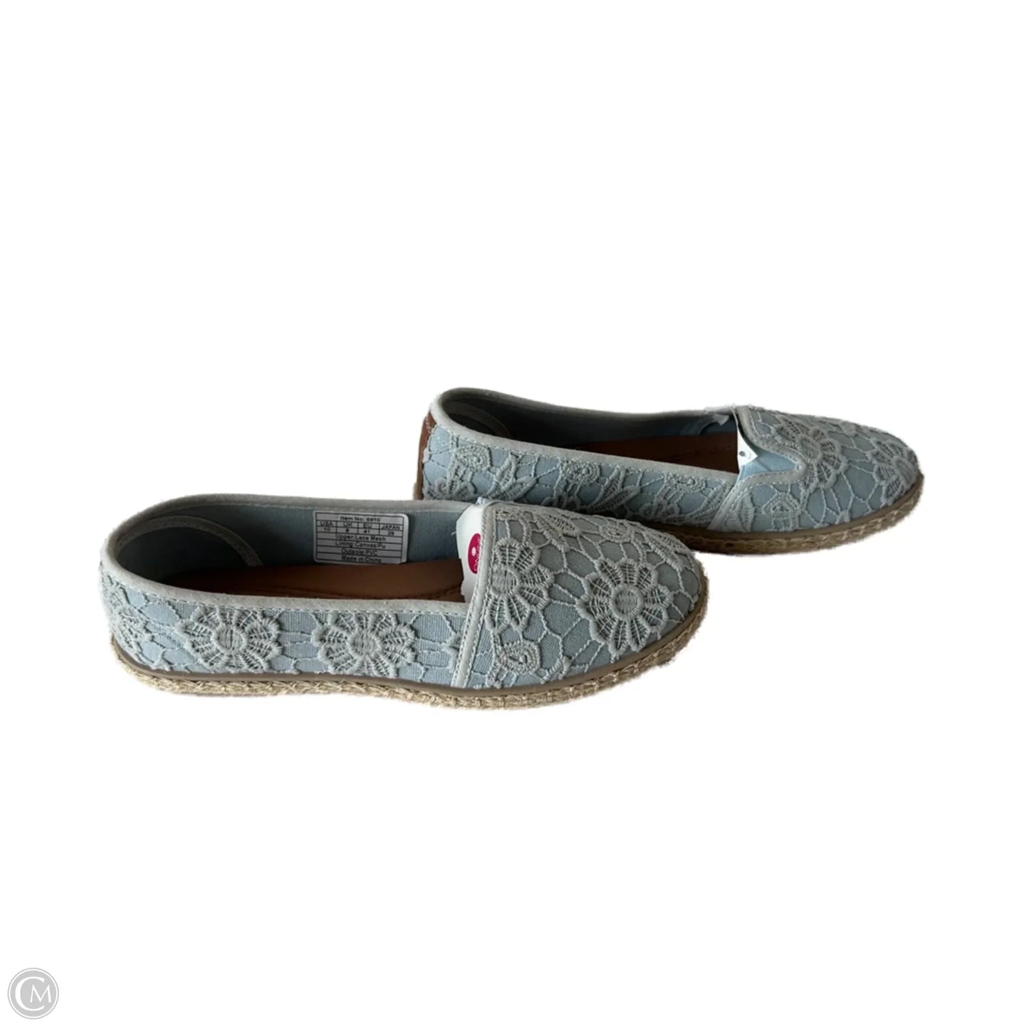 Shoes Flats By Clothes Mentor In Blue & Tan, Size: 10