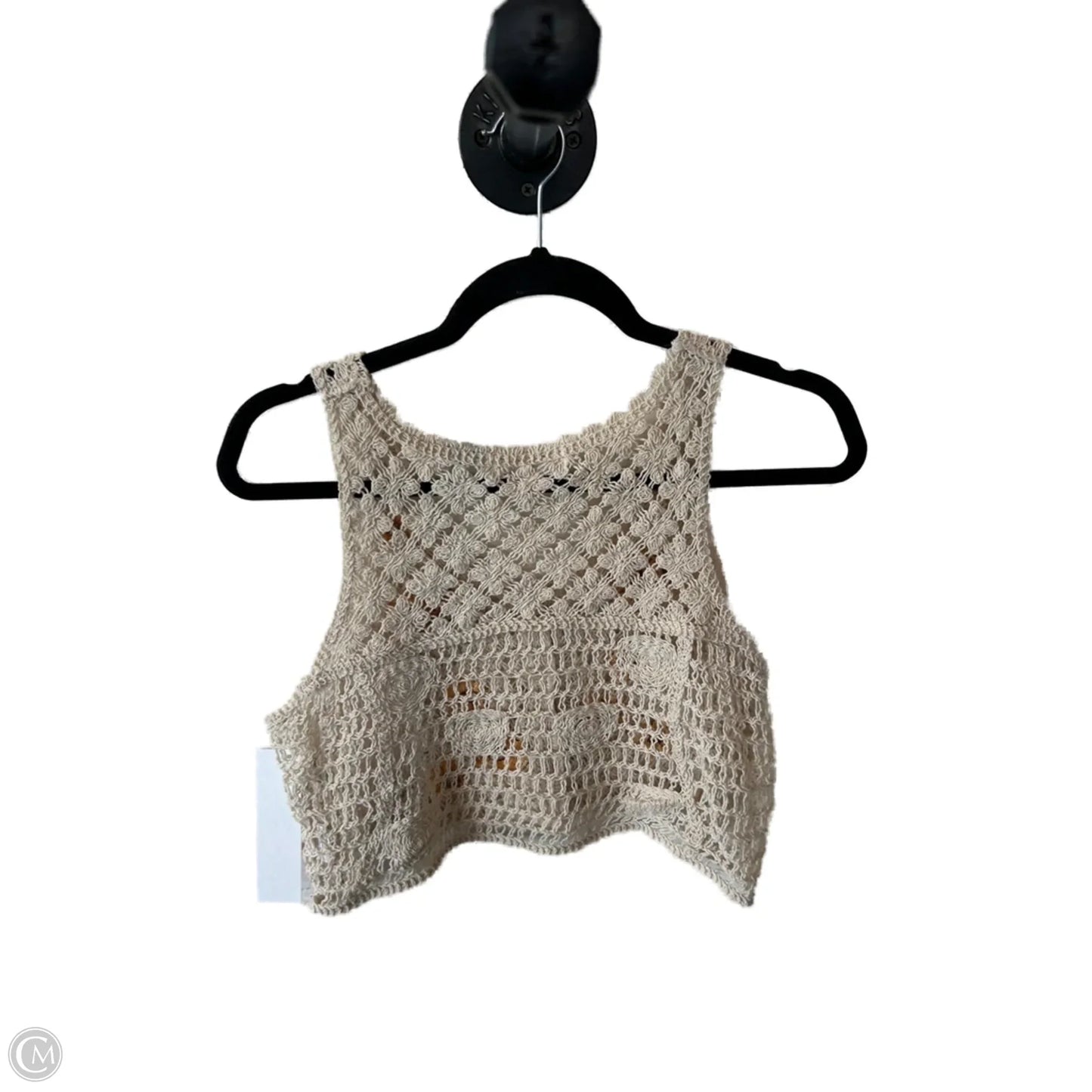Vest Sweater By Rebellion In Cream & Yellow, Size: Xs