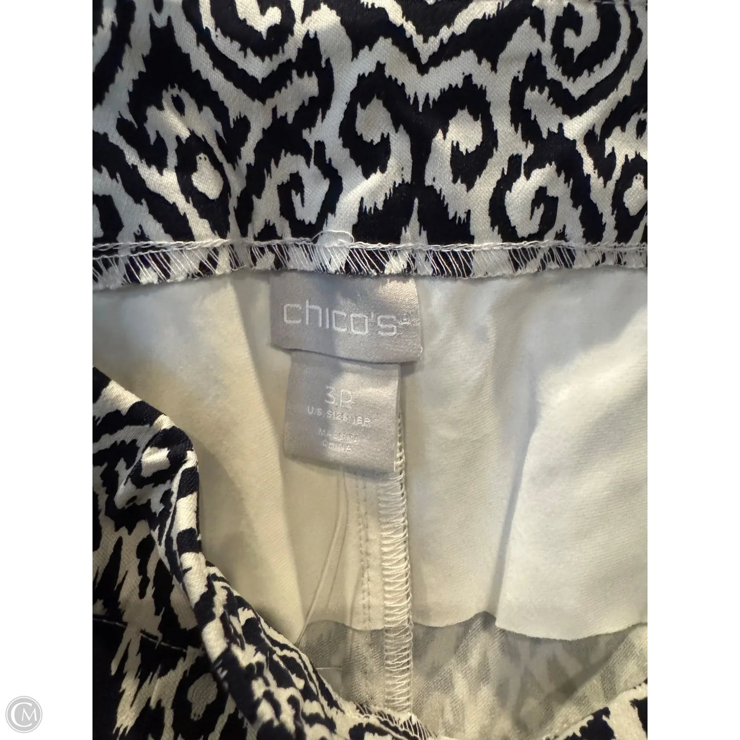 Pants Dress By Chicos In Blue & White, Size: 16