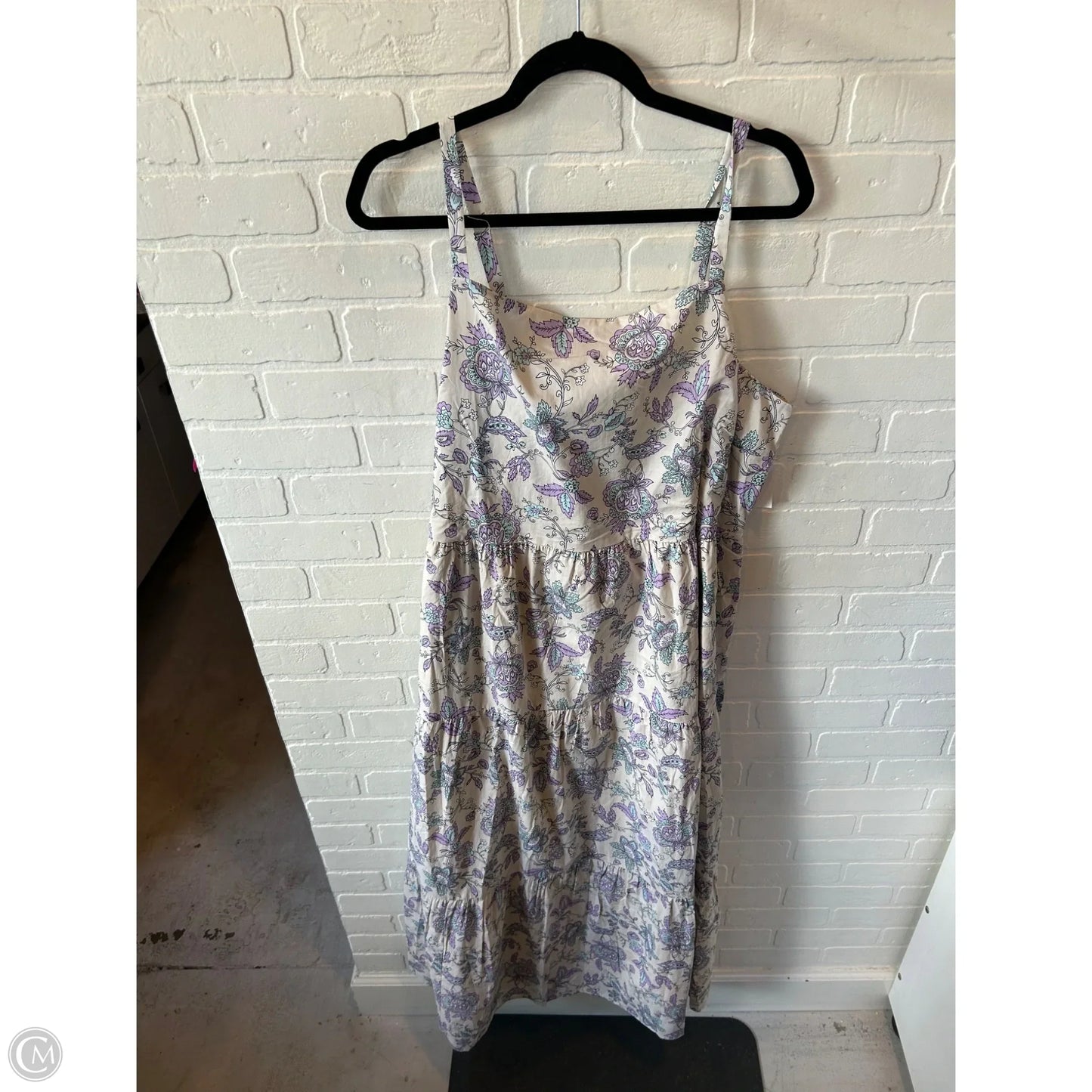 Dress Casual Maxi By Lane Bryant In Cream & Purple, Size: 2x