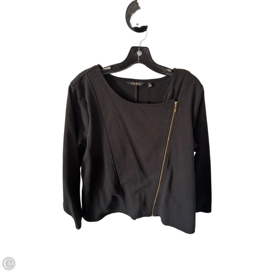 Jacket Other By Iman Hsn In Black, Size: Xl
