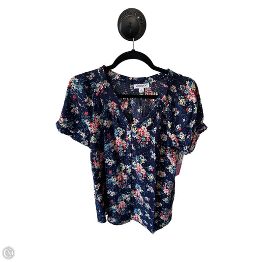 Top Short Sleeve By Westport In Blue & Pink, Size: M