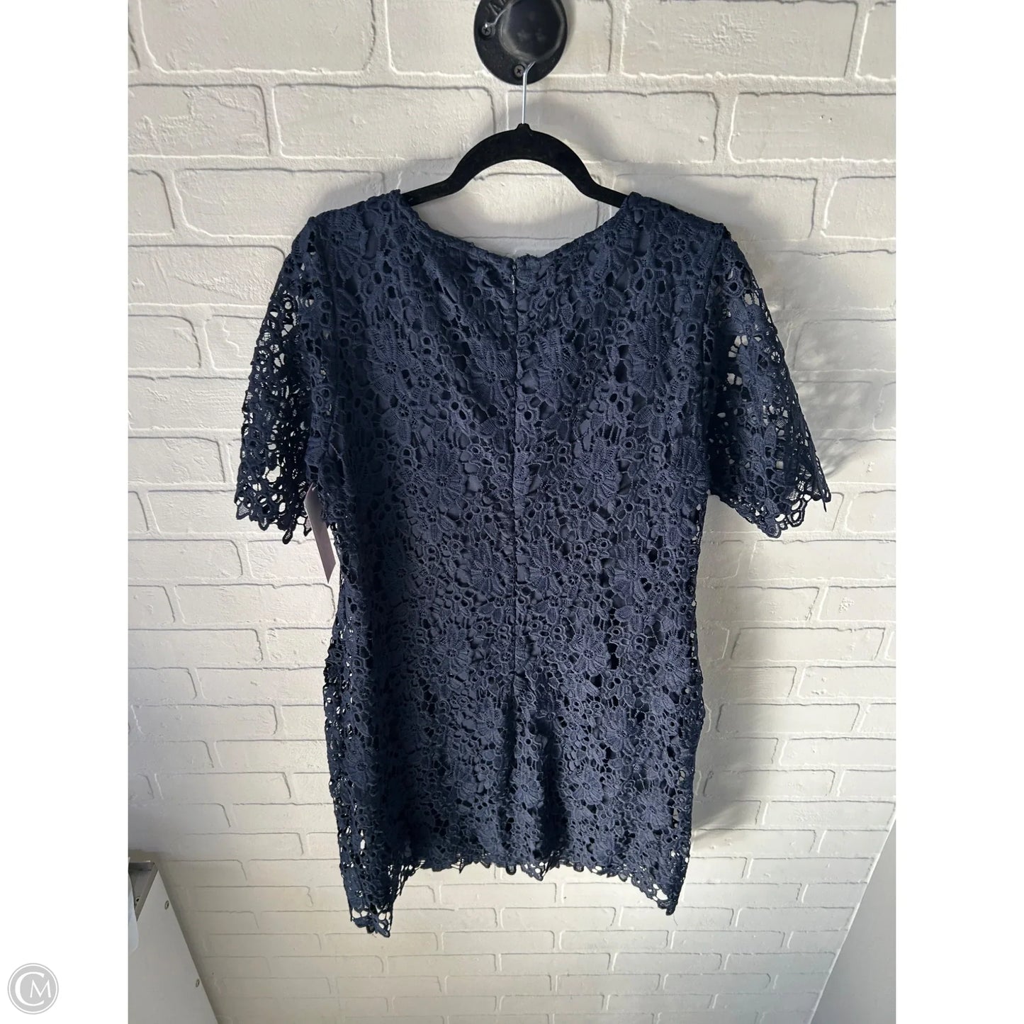 Dress Party Midi By Nina Leonard In Navy, Size: Xl