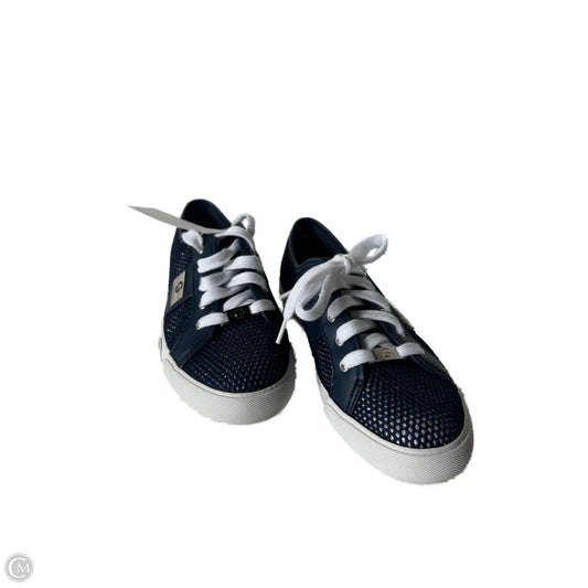 Shoes Sneakers By Guess In White & Yellow, Size: 8.5