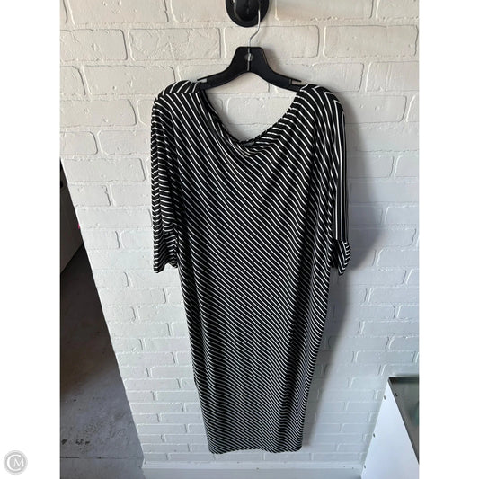 Dress Casual Maxi By Clothes Mentor In Black & White, Size: Xl