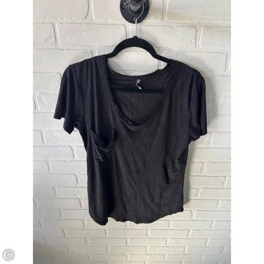 Top Short Sleeve By Z Supply In Black, Size: M