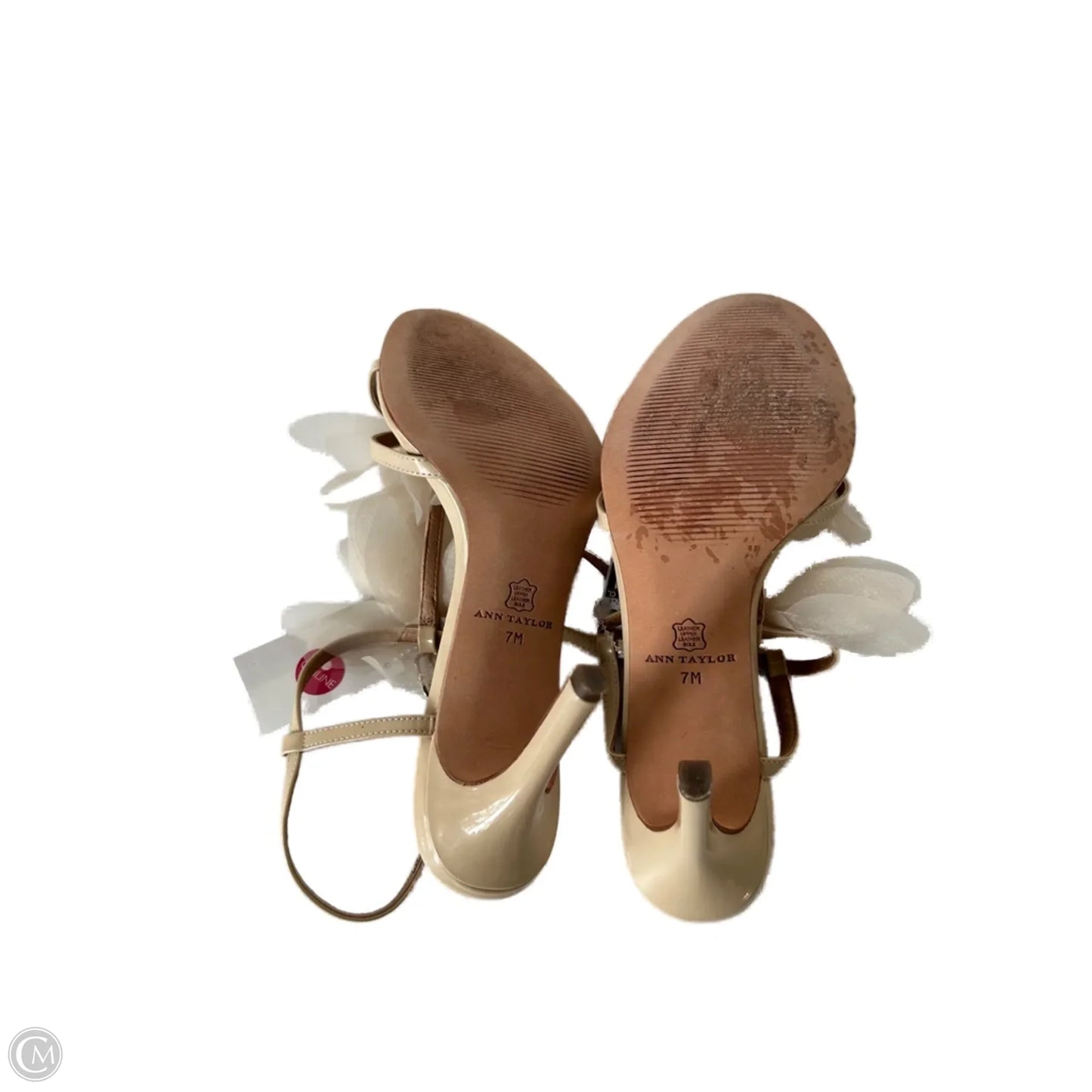 Sandals Heels Stiletto By Ann Taylor In Tan, Size: 7