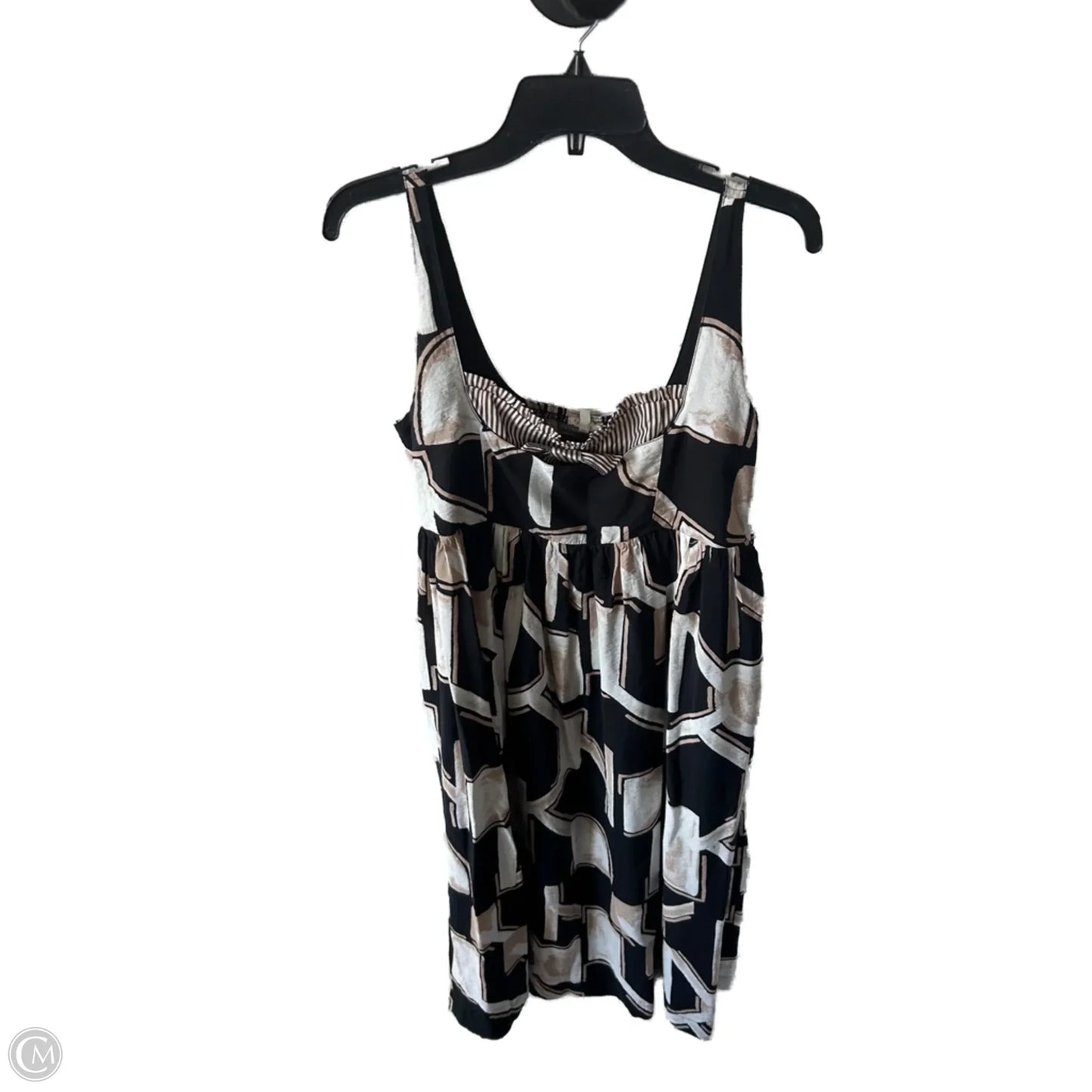 Dress Casual Midi By Promesa In Black & Tan, Size: M