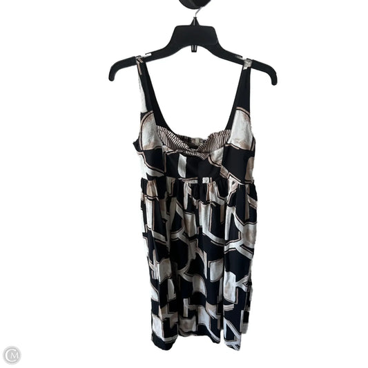 Dress Casual Midi By Promesa In Black & Tan, Size: M