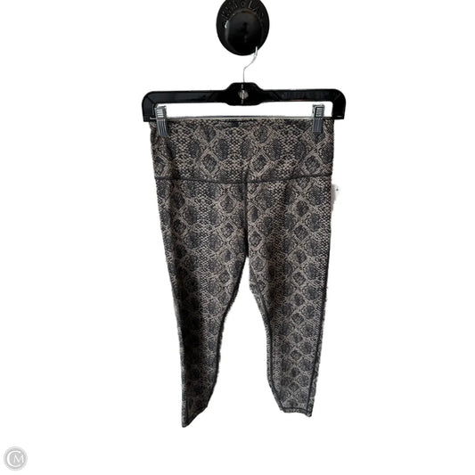 Athletic Capris By Athleta In Snakeskin Print, Size: Xsp