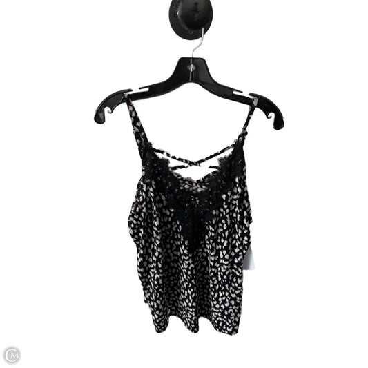 Top Sleeveless By Maurices In Black & White, Size: Xl