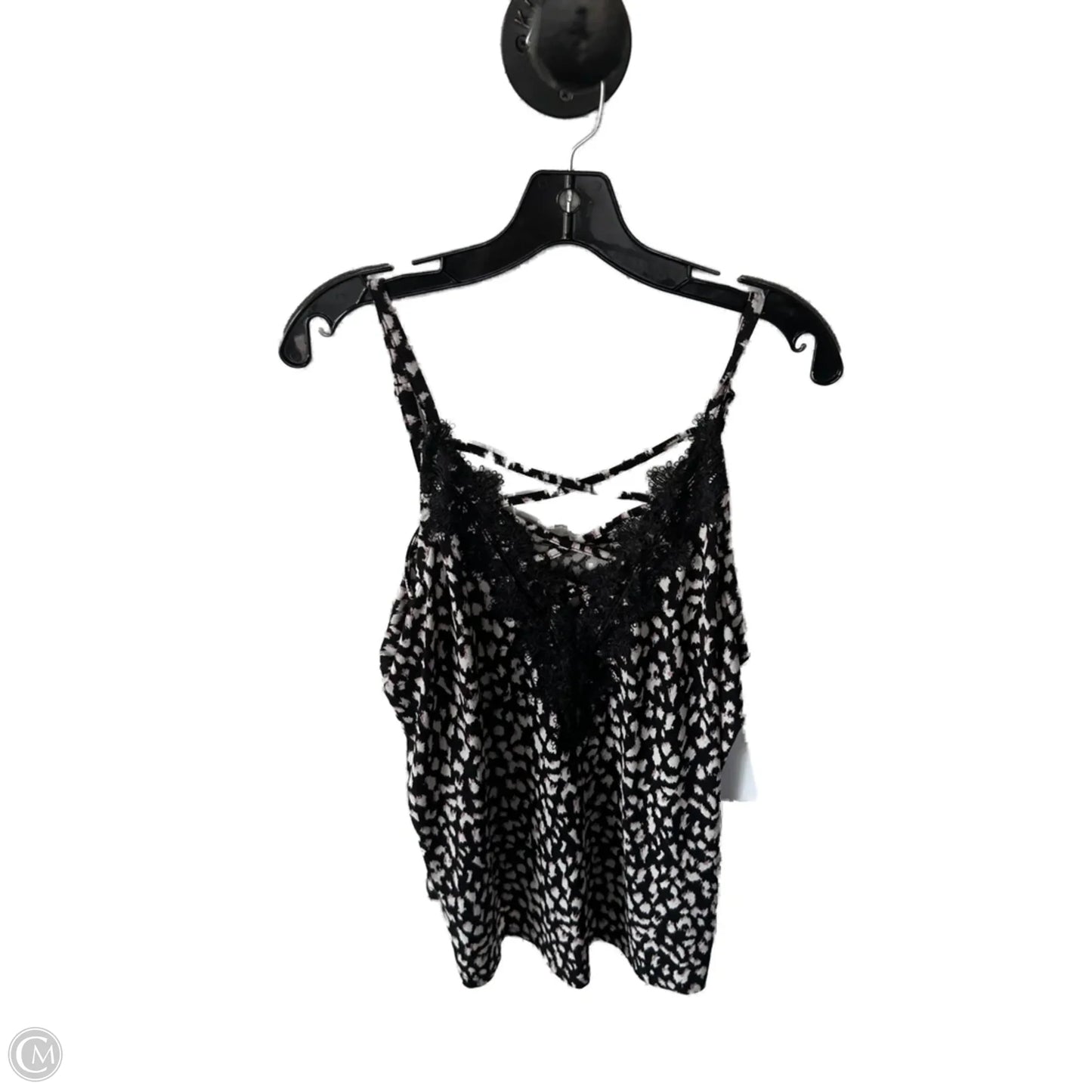 Top Sleeveless By Maurices In Black & White, Size: Xl