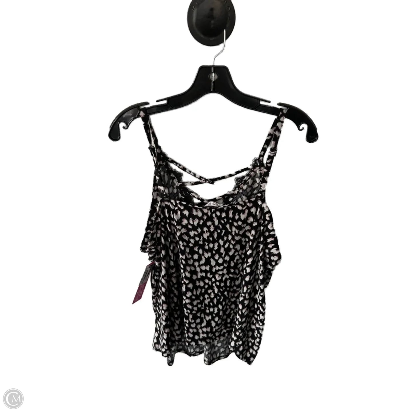 Top Sleeveless By Maurices In Black & White, Size: Xl
