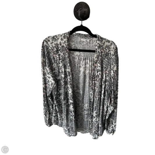 Cardigan By Maurices In Black & Cream, Size: Xxl