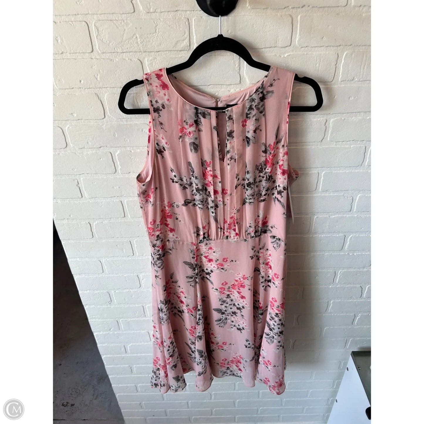 Dress Work By White House Black Market In Pink & Red, Size: L