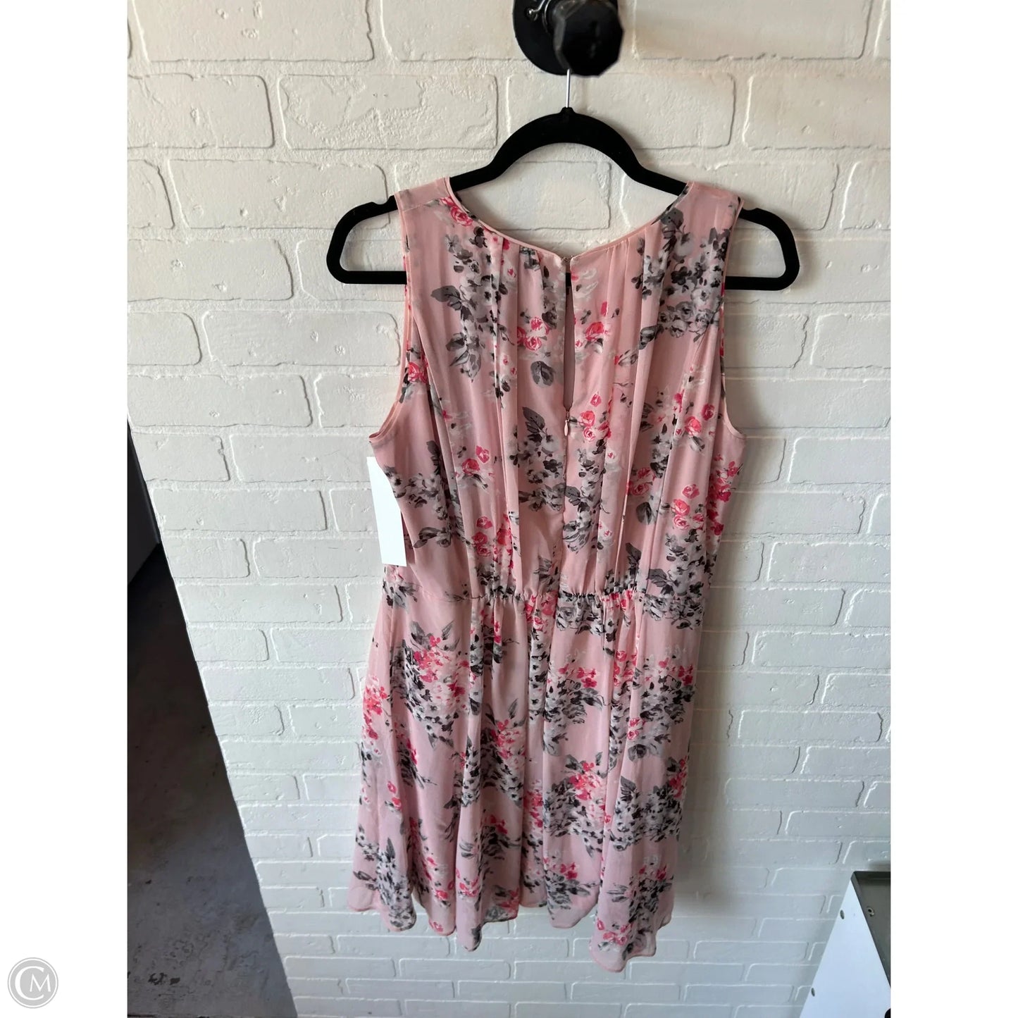 Dress Work By White House Black Market In Pink & Red, Size: L