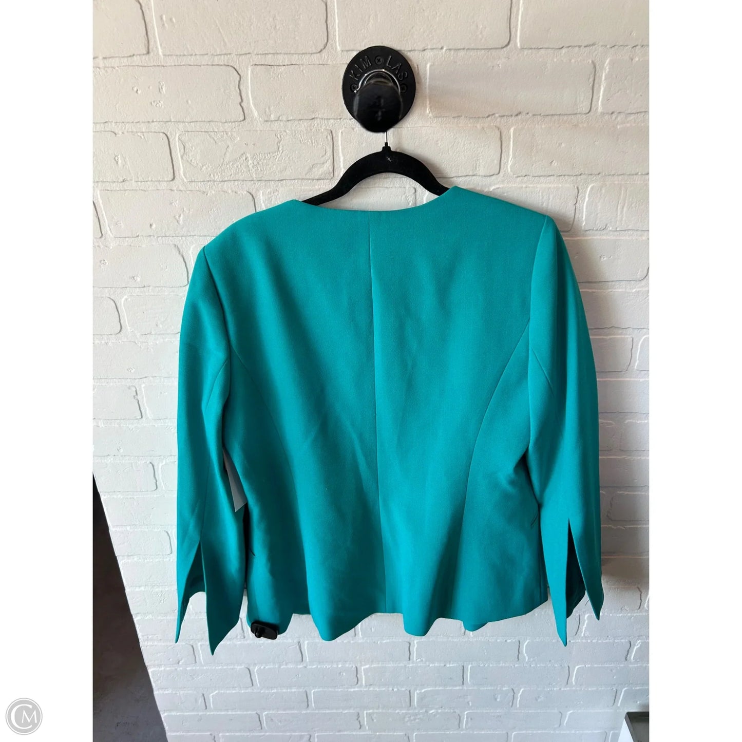 Blazer By Tahari In Green & Grey, Size: L