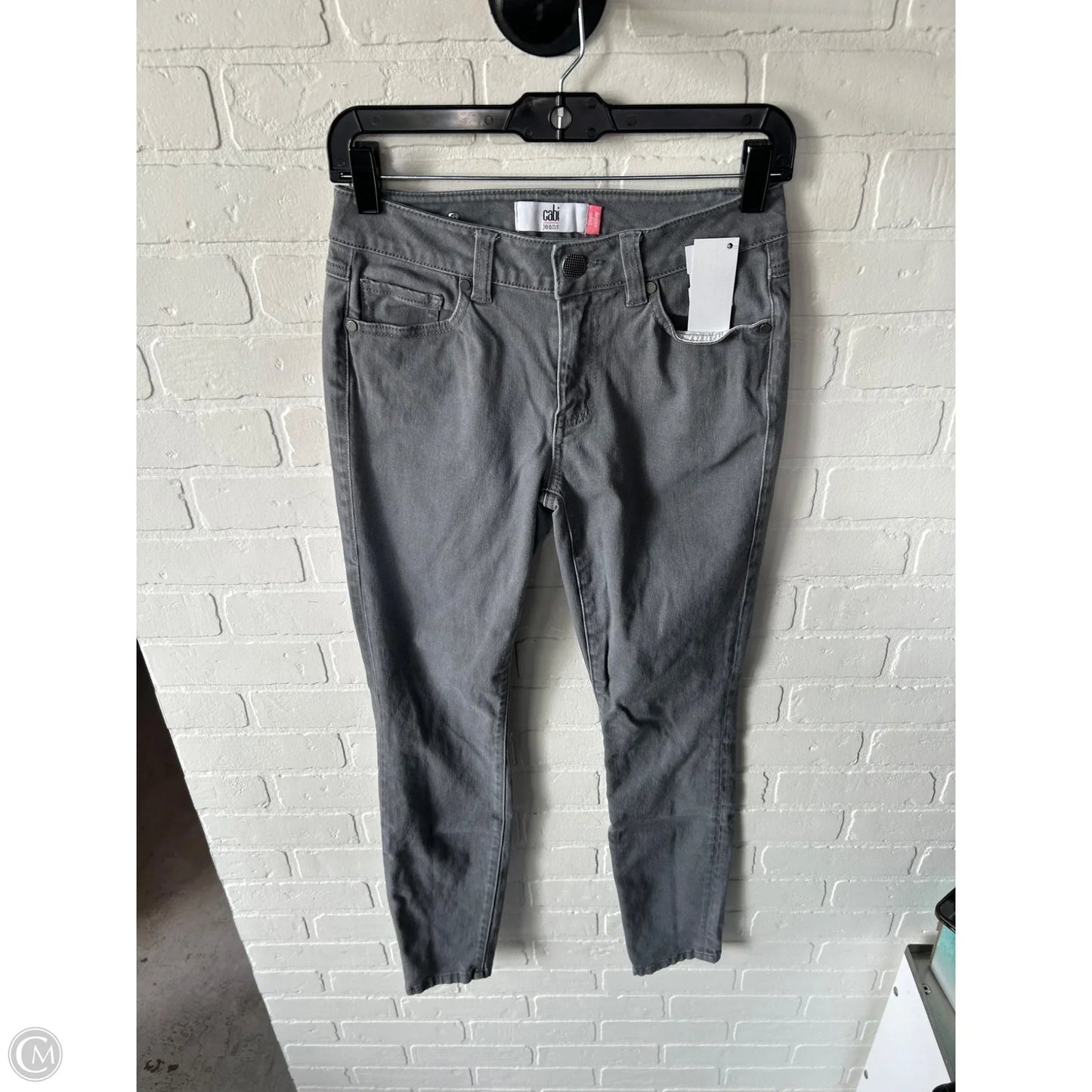 Jeans Skinny By Cabi In Grey Denim, Size: 2