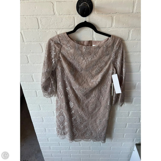 Dress Party Short By Eliza J In Silver & Tan, Size: 2