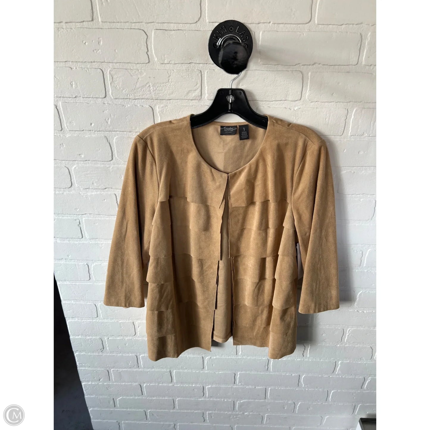 Blazer By Chicos In Tan, Size: M