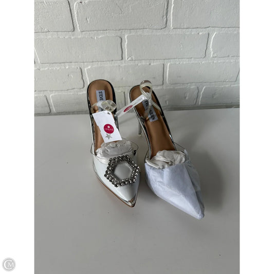 Shoes Heels Stiletto By Steve Madden In Silver, Size: 8.5