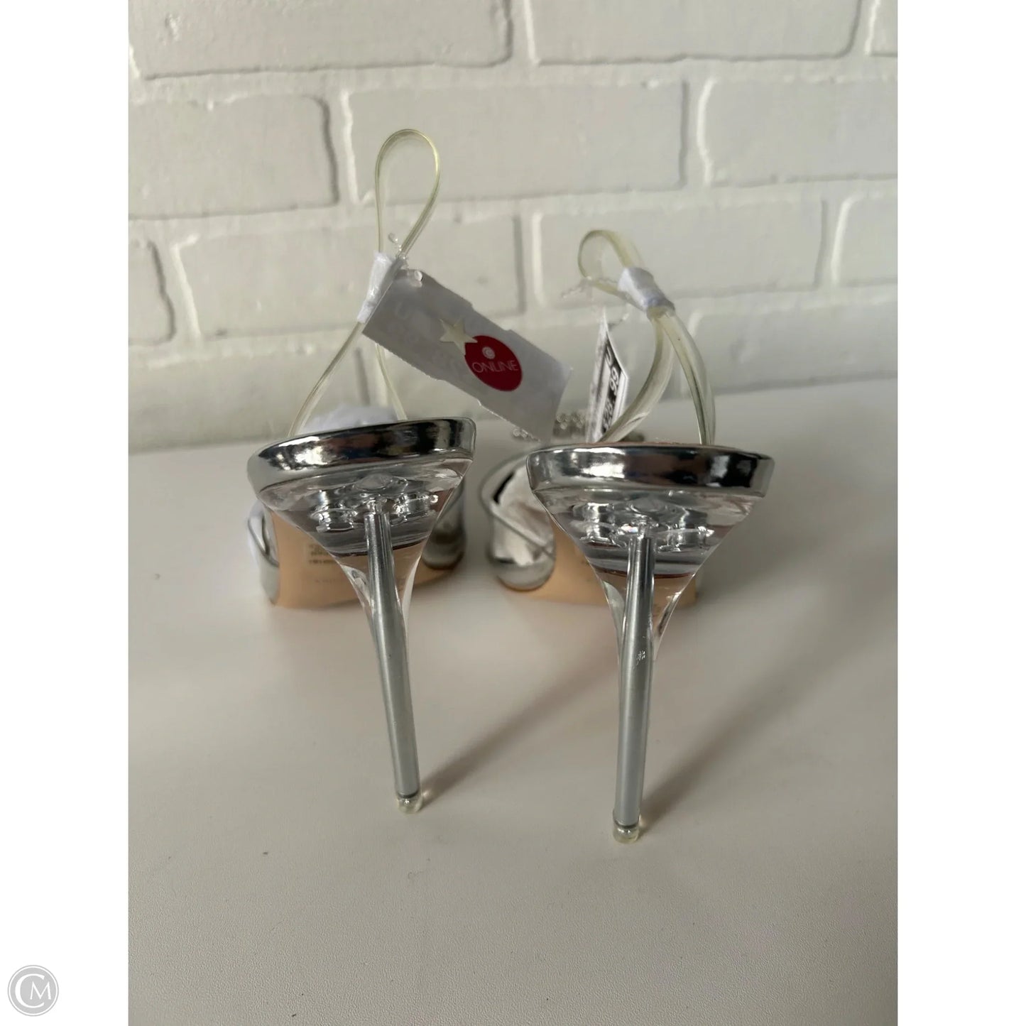 Shoes Heels Stiletto By Steve Madden In Silver, Size: 8.5